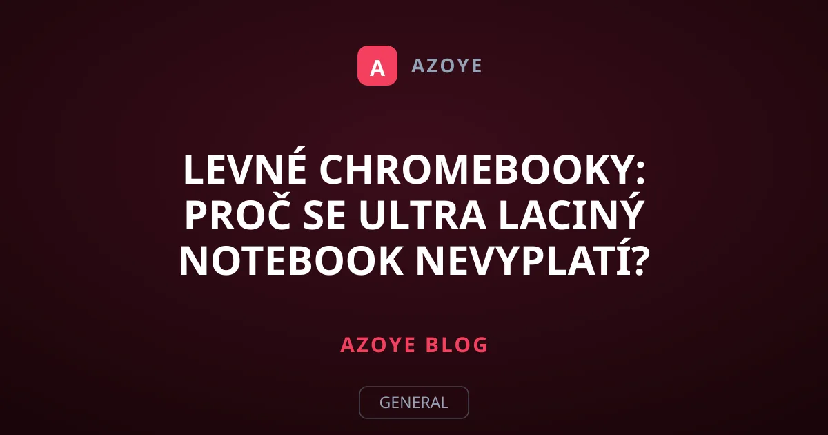 Levné Chromebooky: Proč se ultra laciný notebook nevyplatí?